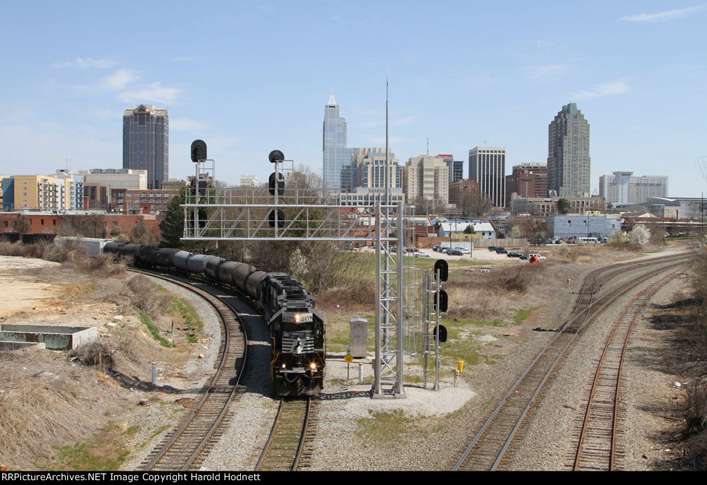 NS 4617 & 5040 push train E60 back to Glenwood Yard on a beautiful spring day